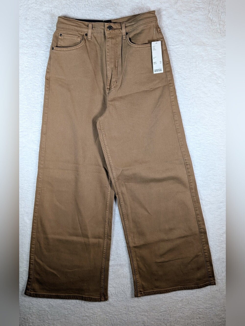 129-BDG Urban Outfitters Wide-Leg  Jeans in Brown - Classic Workwear Style